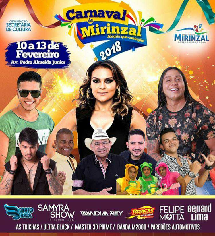 Prefeitura De Mirinzal Divulga Programa O Oficial Do Carnaval Blog