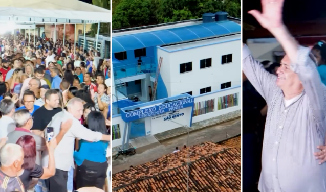 Dino Penha Inaugura Complexo Educacional Em S O Bento Blog Do